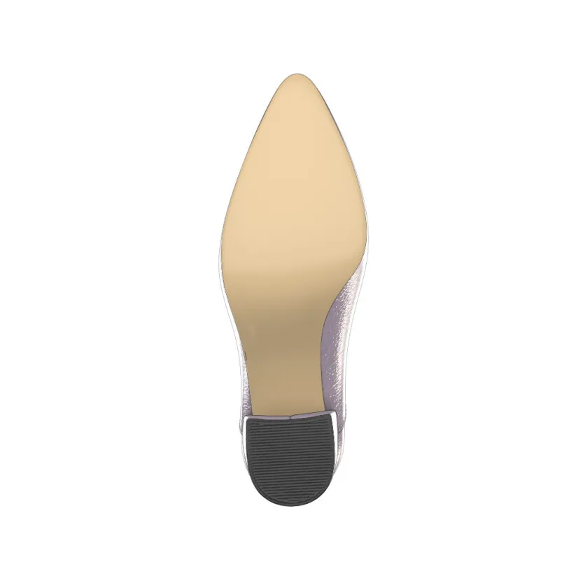Block Heel Pointed Toe Schuhe 6537