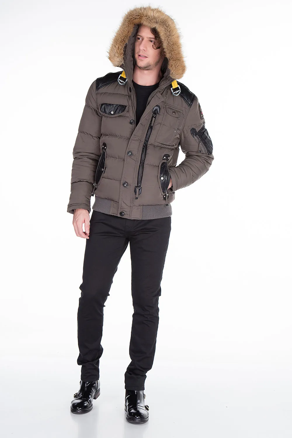 CM120 Herren Mantel Winterjacke - Cipo and Baxx