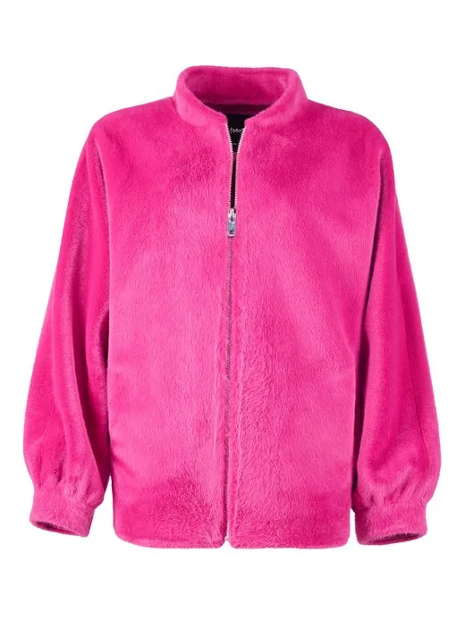 Damen Kunstfelljacke