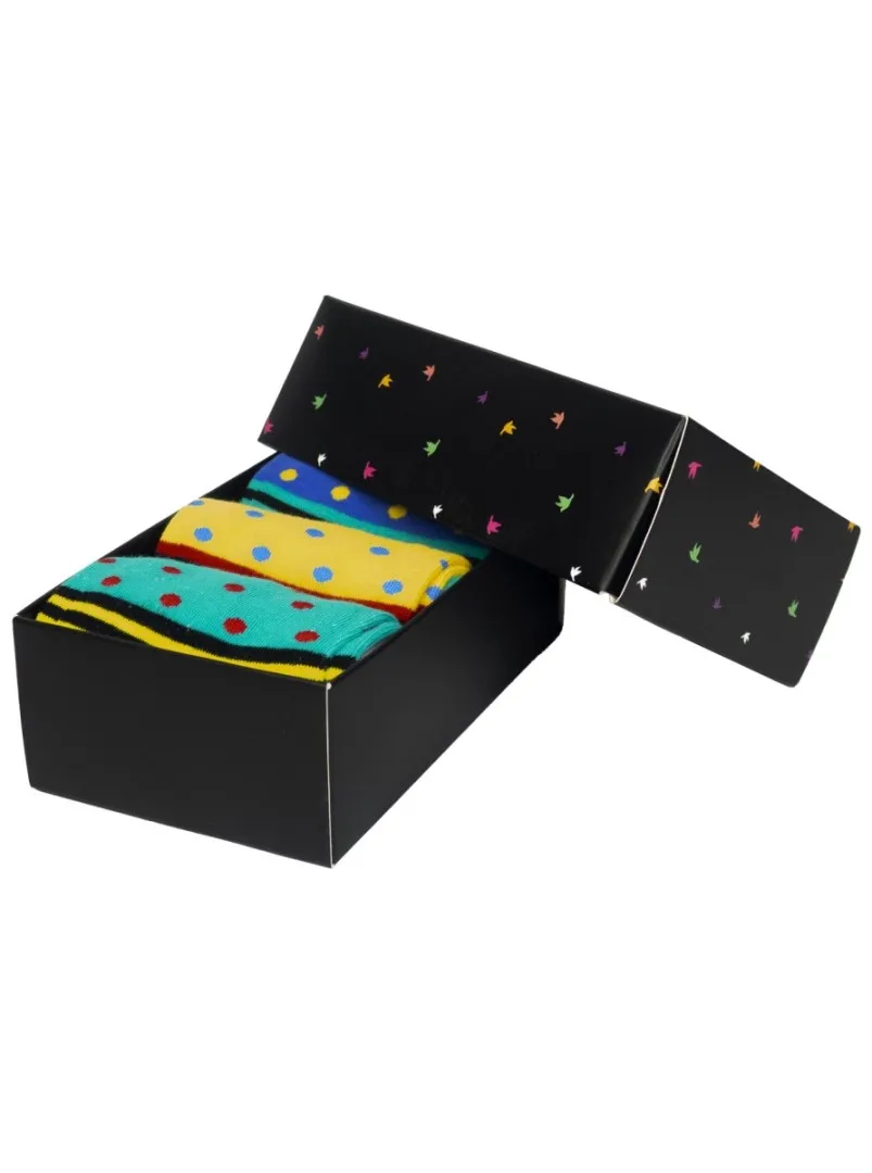 Damensocken Meatfly Stripes Dot Dreierpack GESCHENKPACKUNG