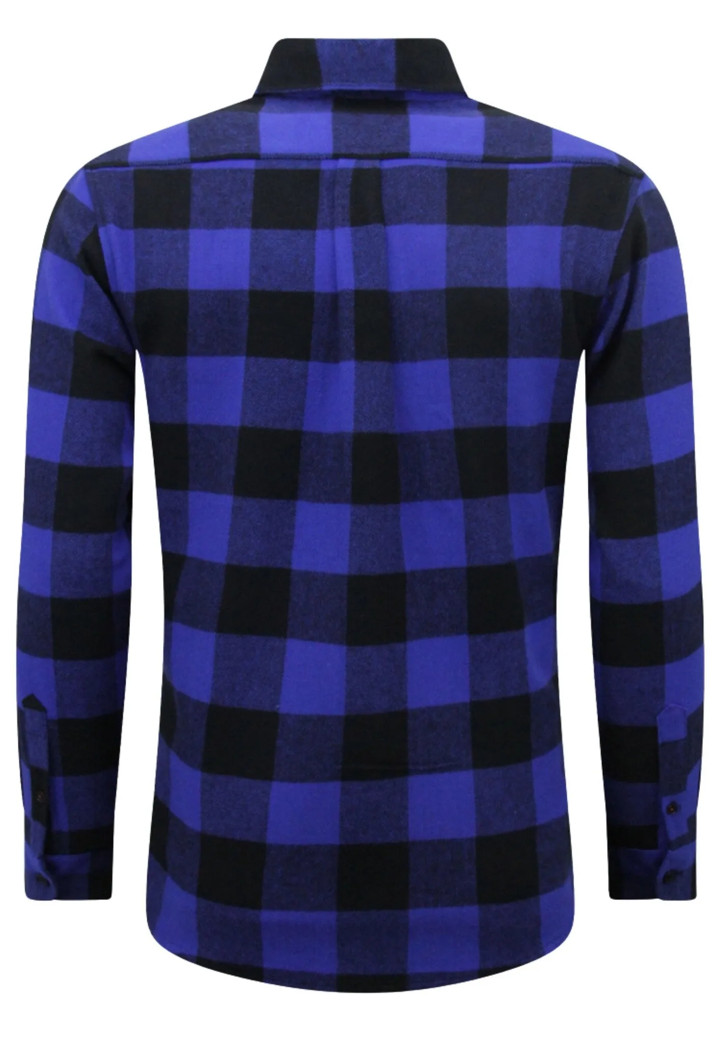 Flanellhemd Herren - Holzfällerbluse Herren - Blau