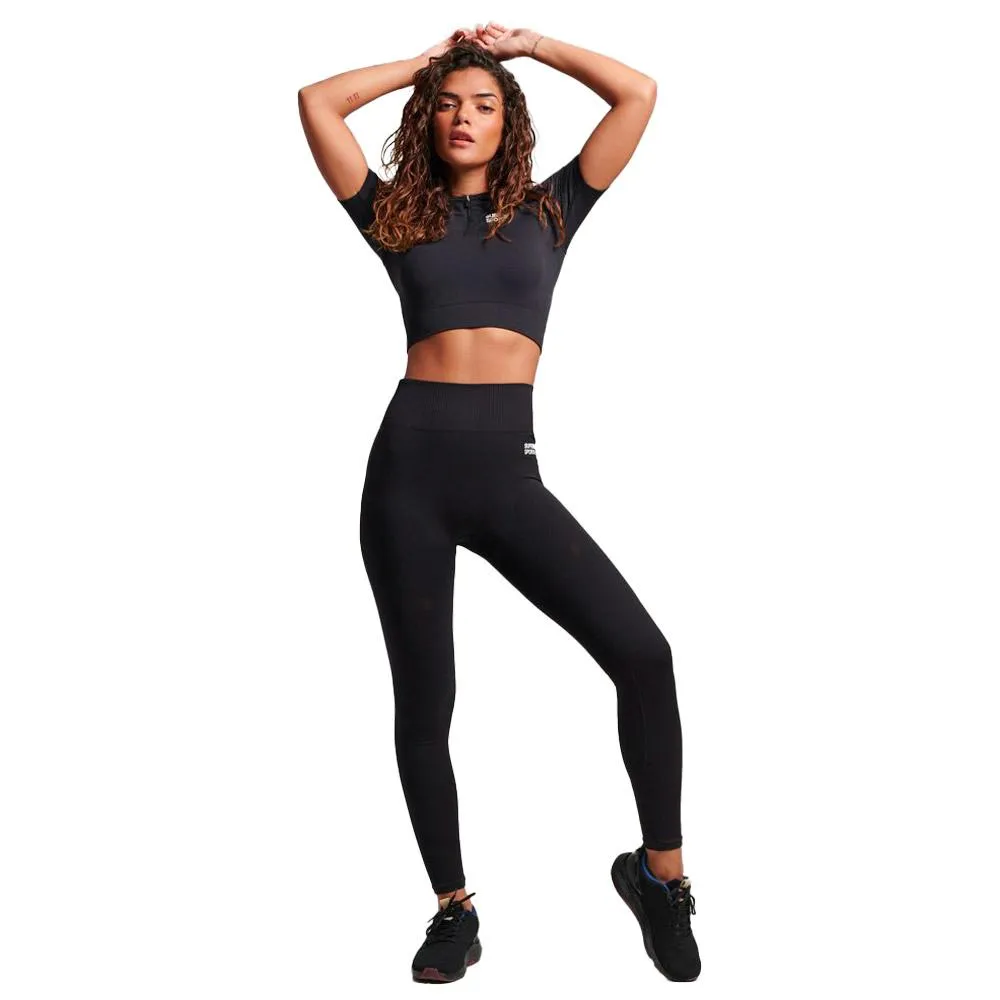 Funktionsunterwäsche Superdry ---Seamless Baselayer Black