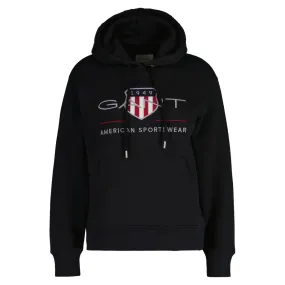GANT Damen Hoodie - ARCHIVE SHIELD HOODIE, Sweatshirt, Kapuze, Logo, uni