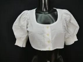 Gr.40 Dirndlbluse süße Bluse für Dirndl mit Rüsche Krüger Trachtenbluse B8313