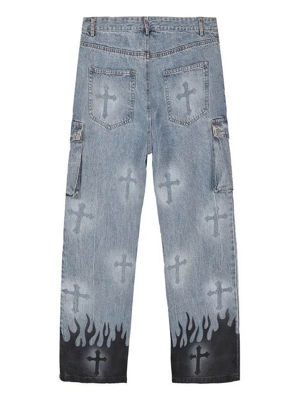 Herren Cross Druck Skate Cargo Jeans