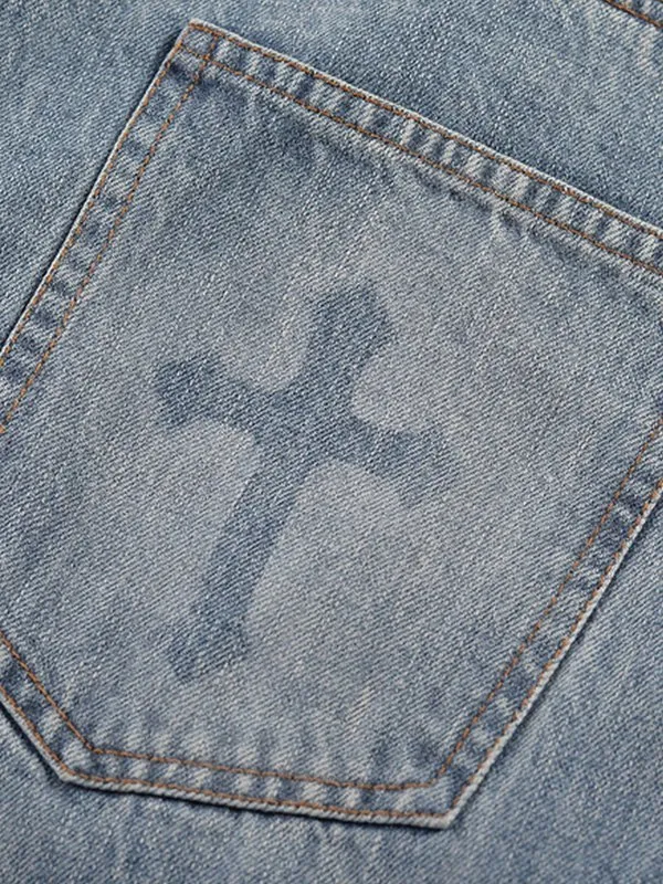 Herren Cross Druck Skate Cargo Jeans