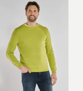 Herren engbers Pullover uni in Grün kaufen 36697