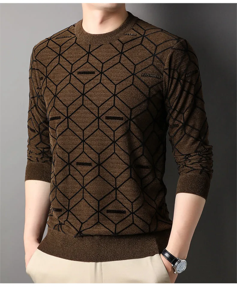 Herren Pullover mit Rundhalsausschnitt - MIKE