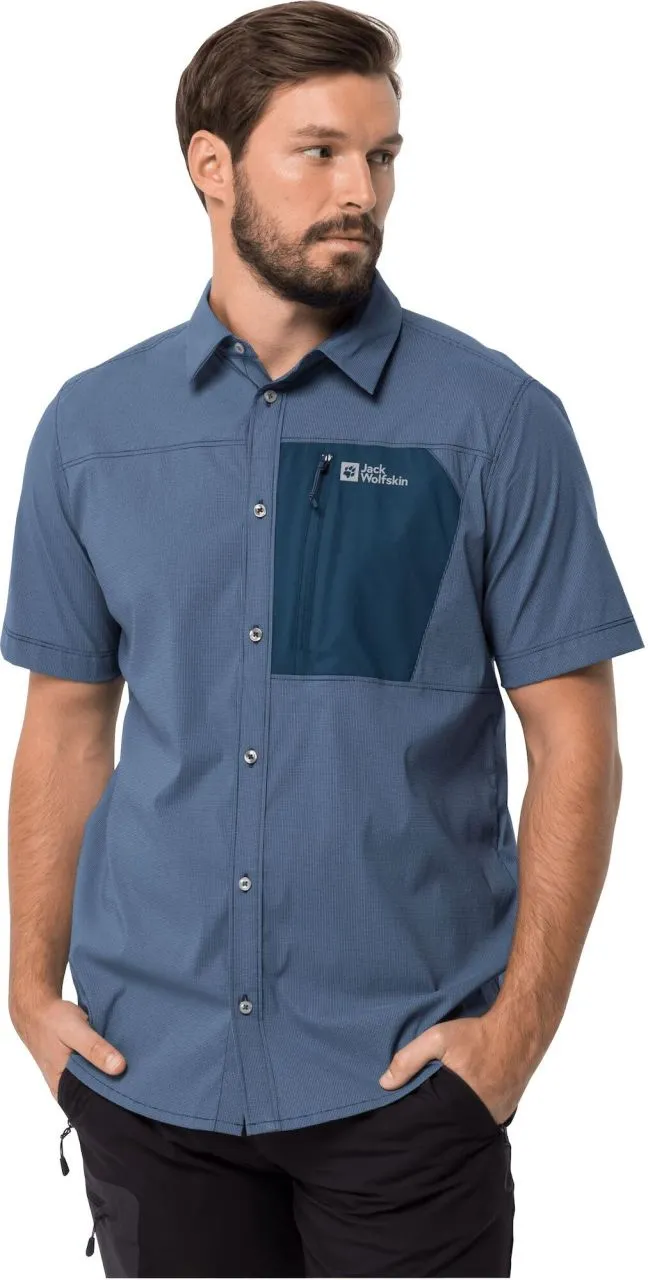 Jack Wolfskin Kenovo II Short Sleeve M - Herrenhemd für Outdoor Aktivitäten