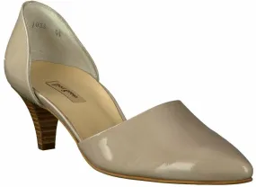 Leder-Pumps mit Absatz 120303598896 (Beige)