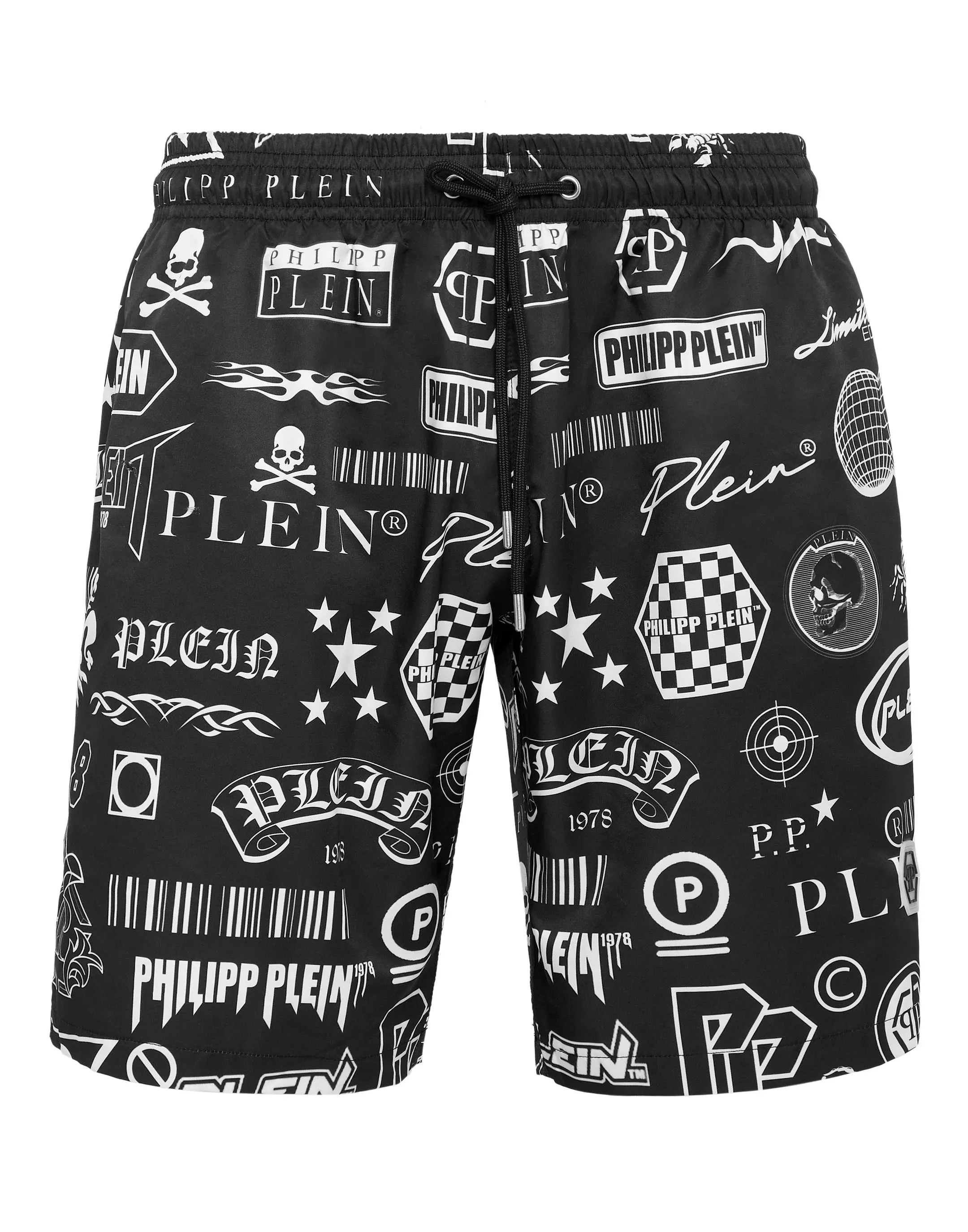 Long Swim-Trunks Logos