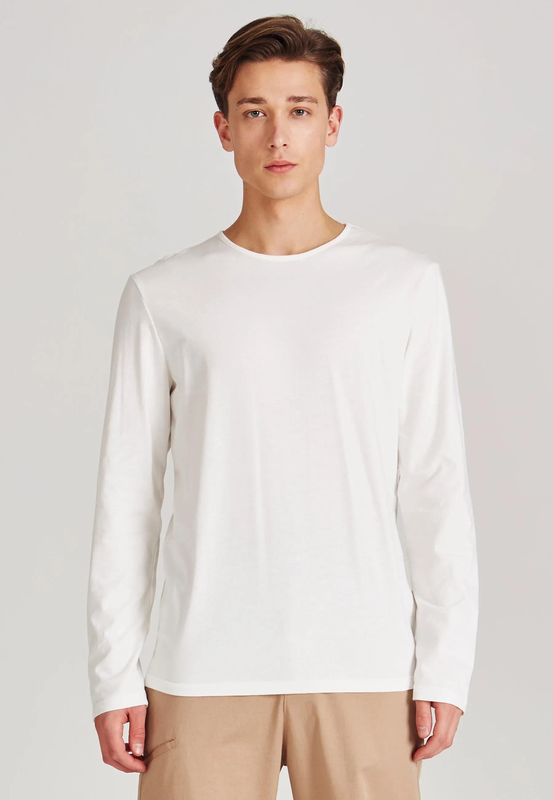 Longsleeve JONAH aus Bio-Baumwolle - White
