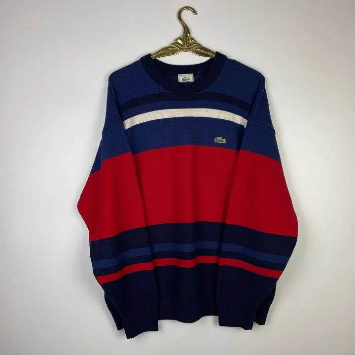 M Lacoste Pulli blau/rot