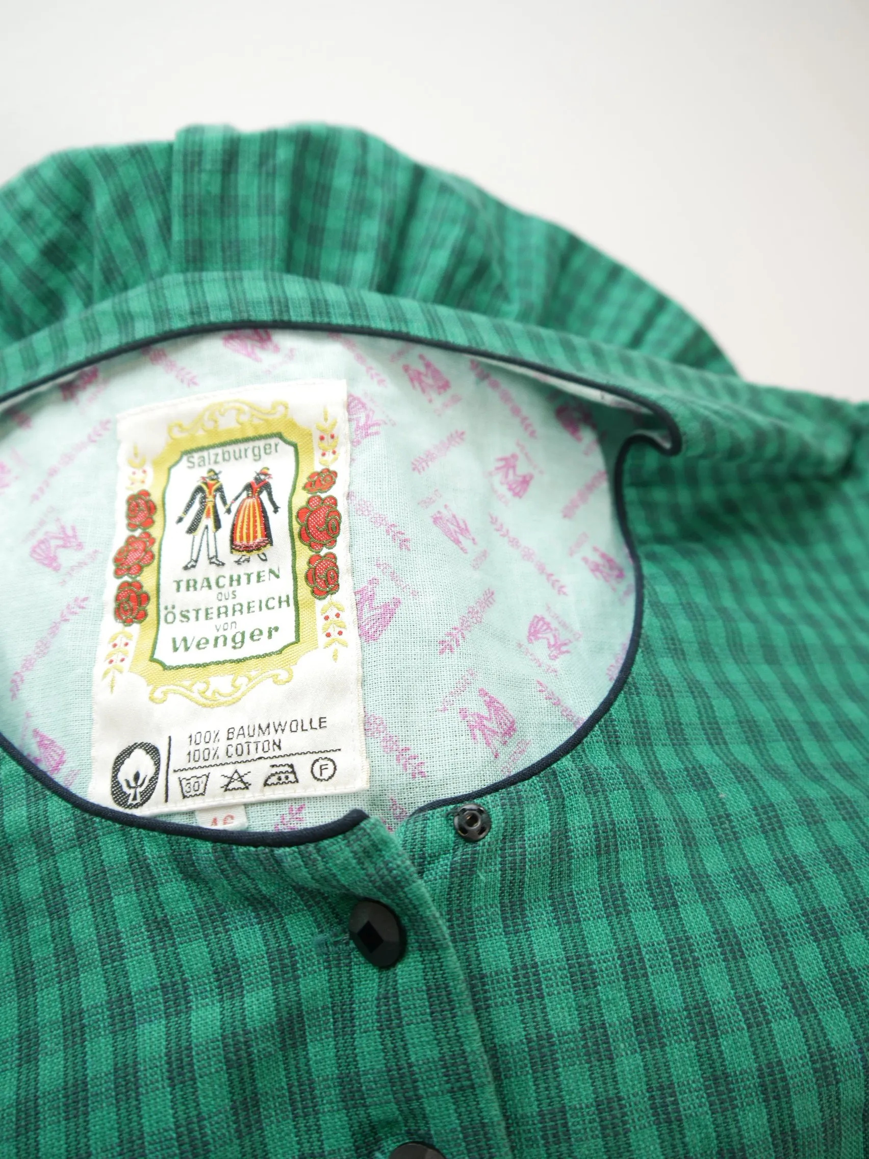Salzburger Dirndl herrlich 60er Jahre süßes Vintage Dirndl ohne Schürze Gr.44