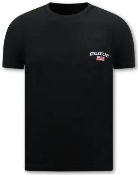 Schwarze T-Shirts für Herren – Rundhalsausschnitt