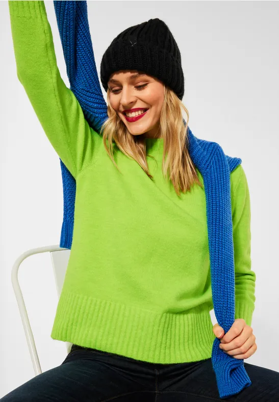 Street One Pullover mit Stehkragen 