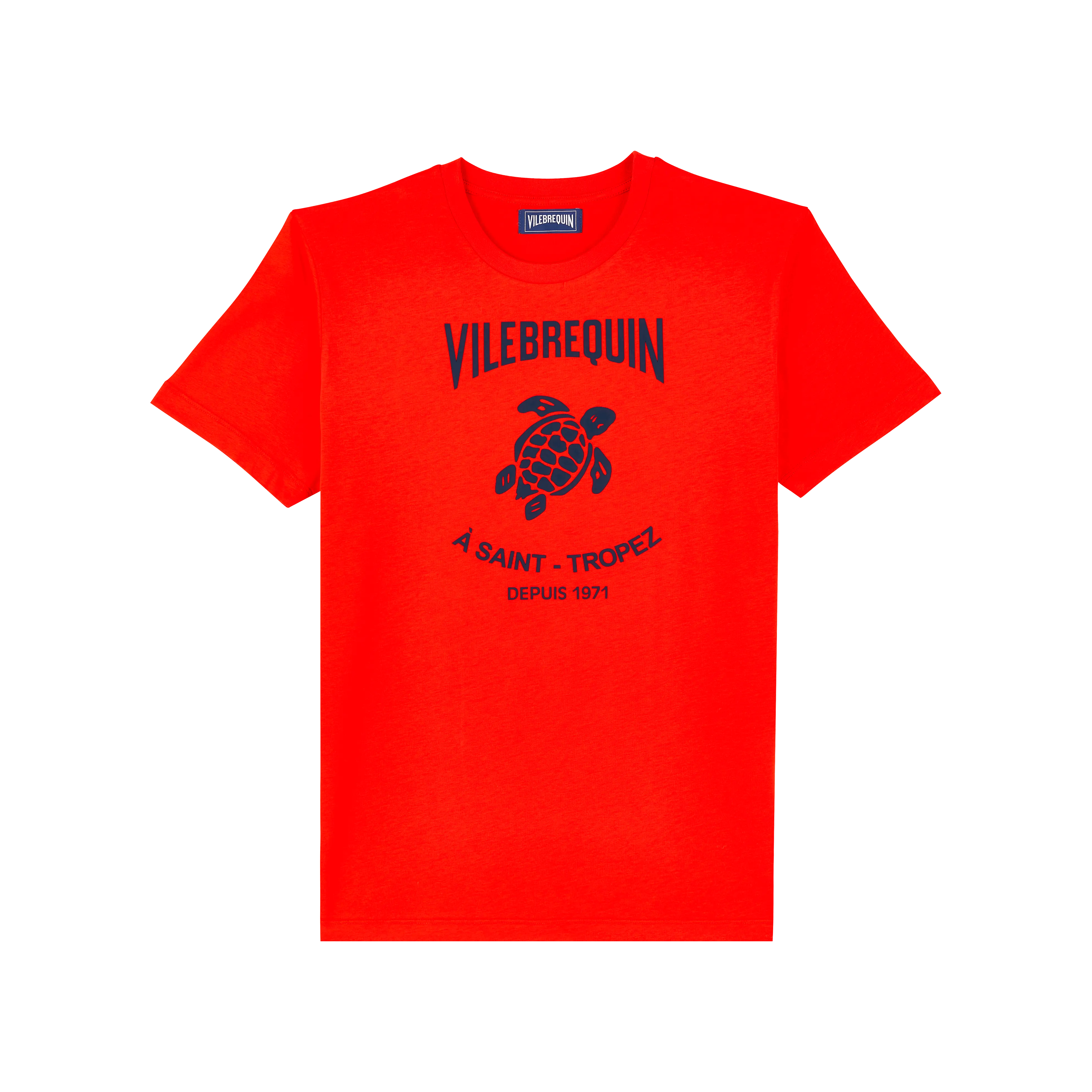 T-Shirt aus Baumwolle mit Logoprägung für Herren