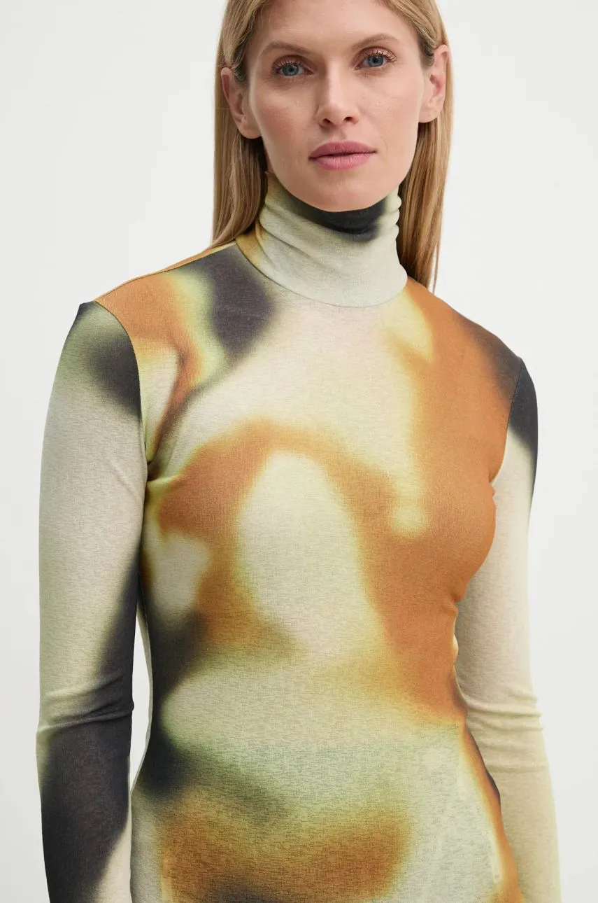 T-shirt Nanushka HARRI Printed Turtleneck Top NW24FWTP33076