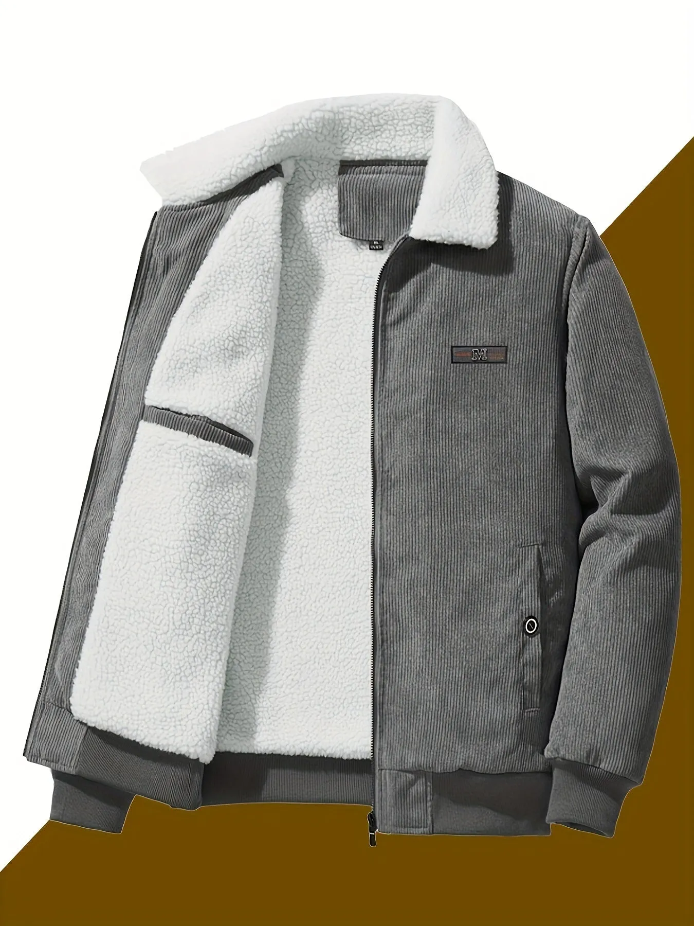 Warme Dikke Revers Kragen Winter Jacke Für Herren | Perfekt für Outdoo